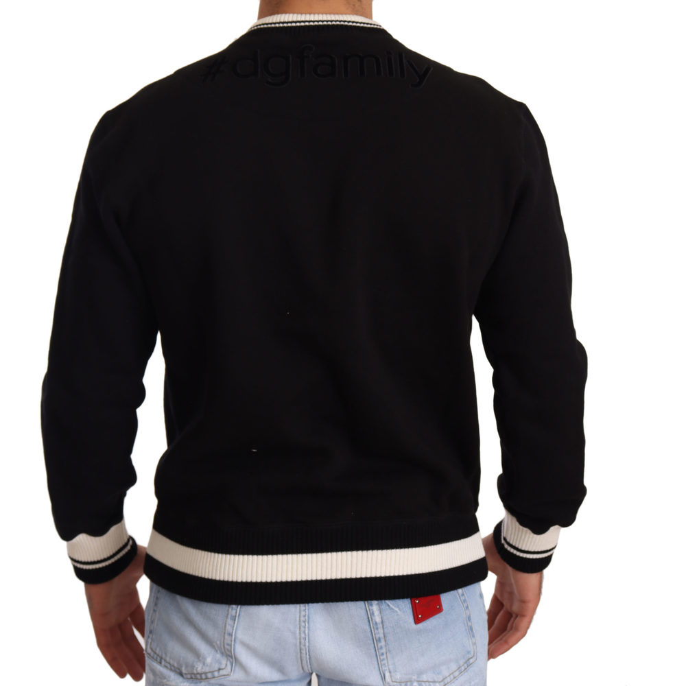 Dolce & Gabbana Black Cotton #dgfamily Pullover Sweater - Picture 3 of 5